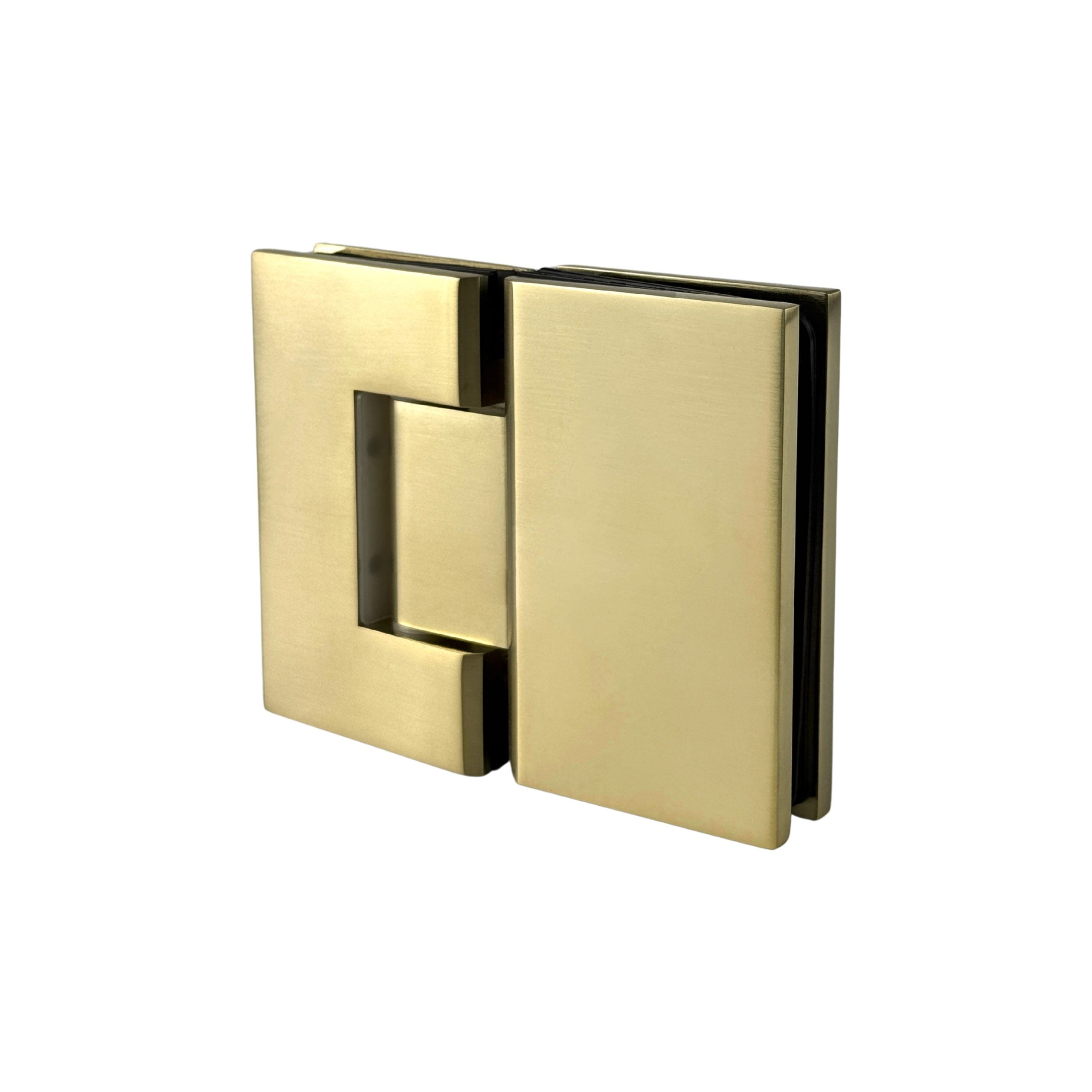 Modern National Shower Door Hinge 180 Degrees - Brushed Gold (Brushed Bronze) — MNHINGE180BM
