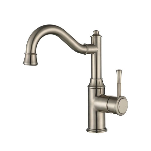 Modern National Montpellier High Rise Basin Mixer - Warm Brushed Nickel