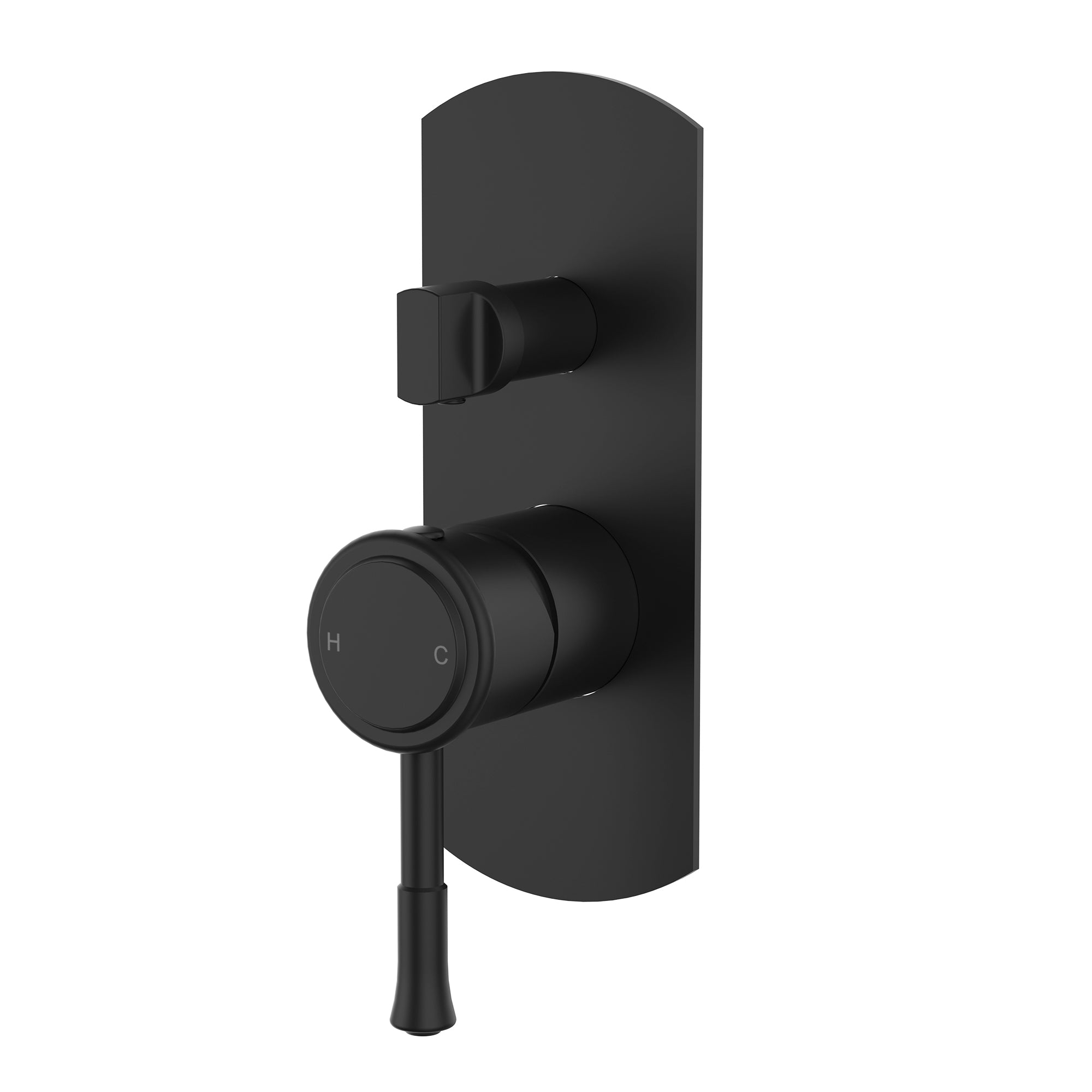Modern National Montpellier Shower Diverter Mixer - Matte Black — MON009BK