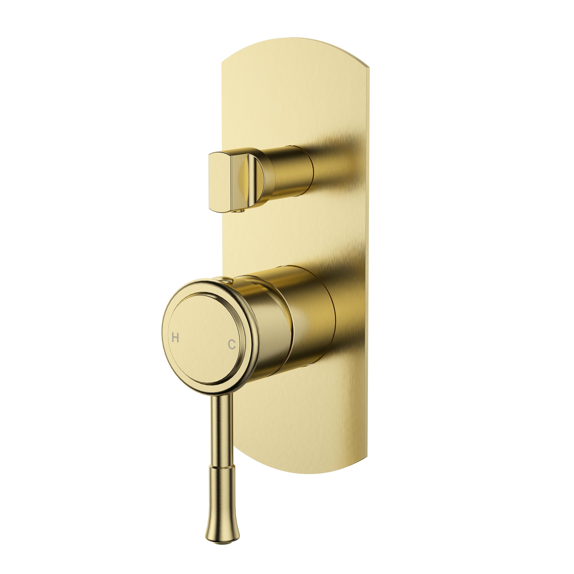 Modern National Montpellier Shower Diverter Mixer - Brushed Gold (Brushed Bronze) — MON009BM
