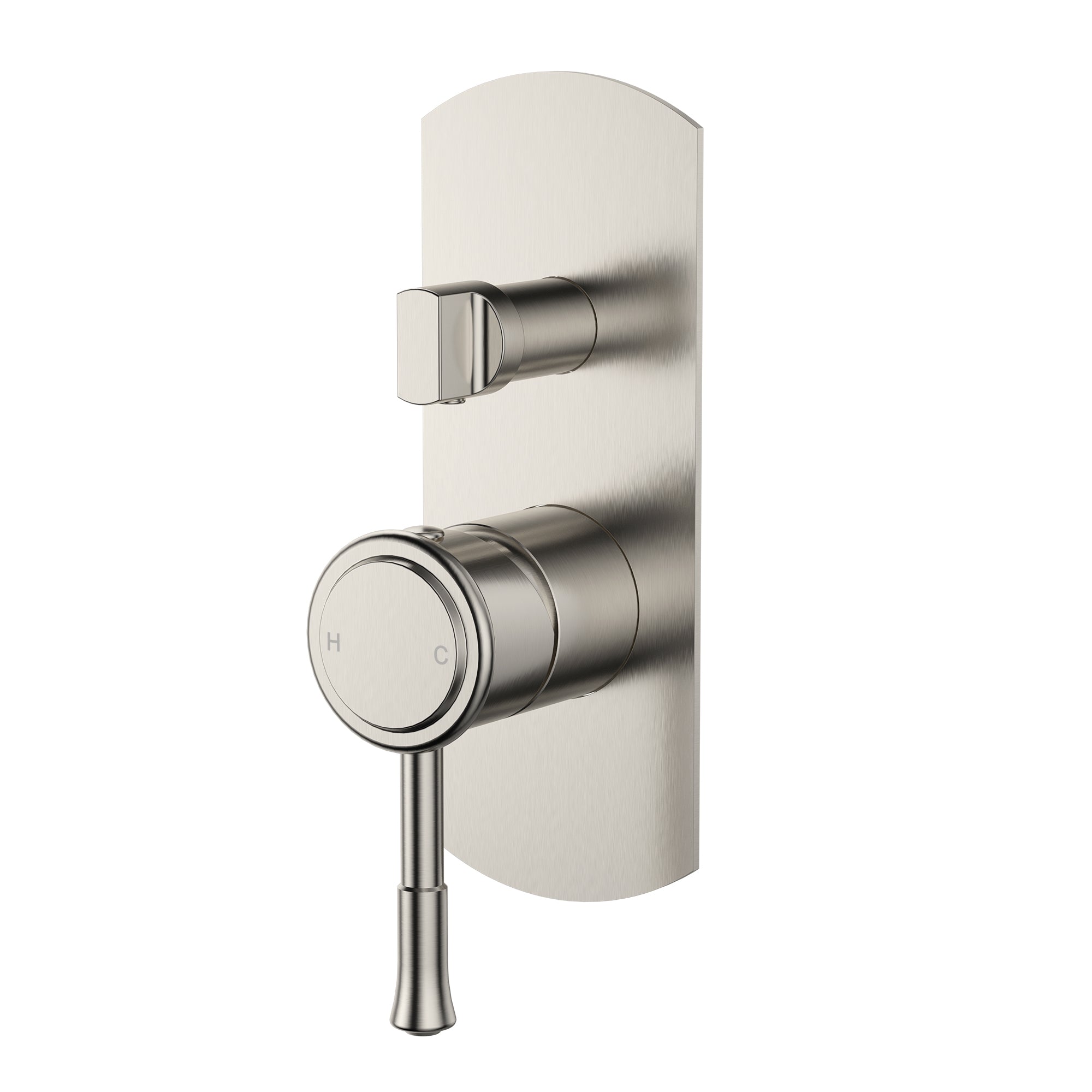 Modern National Montpellier Shower Diverter Mixer - Warm Brushed Nickel — MON009BN
