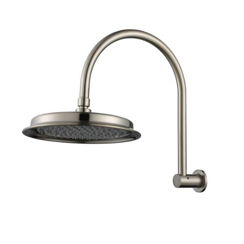 Modern National Montpellier Shower Head and Arm Set - Warm Brushed Nickel