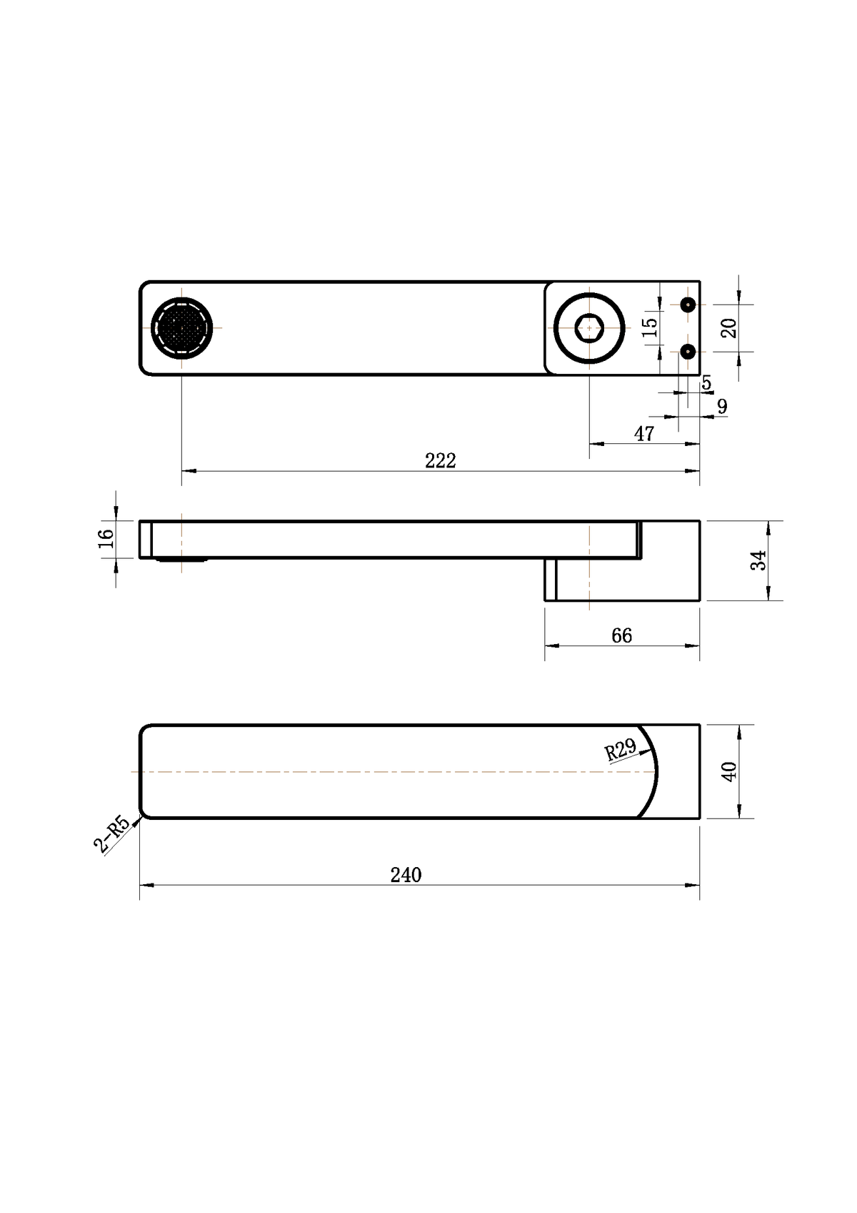 Modern National Ardmore Swivel Bath Spout — measurement drawing (ADM011-Line-Drawing.png)