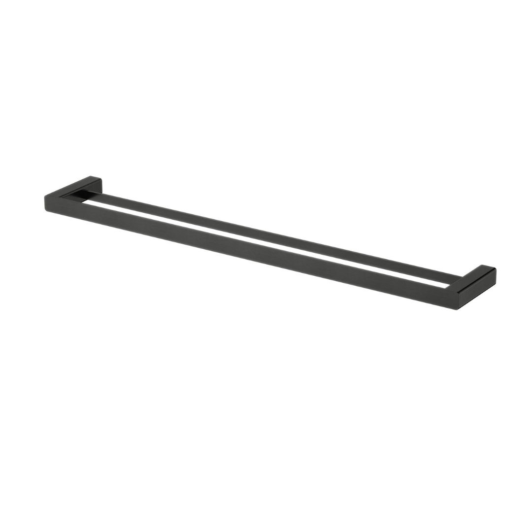 Modern National Nova 750mm Double Towel Rail - Matte Black — NVA72BK
