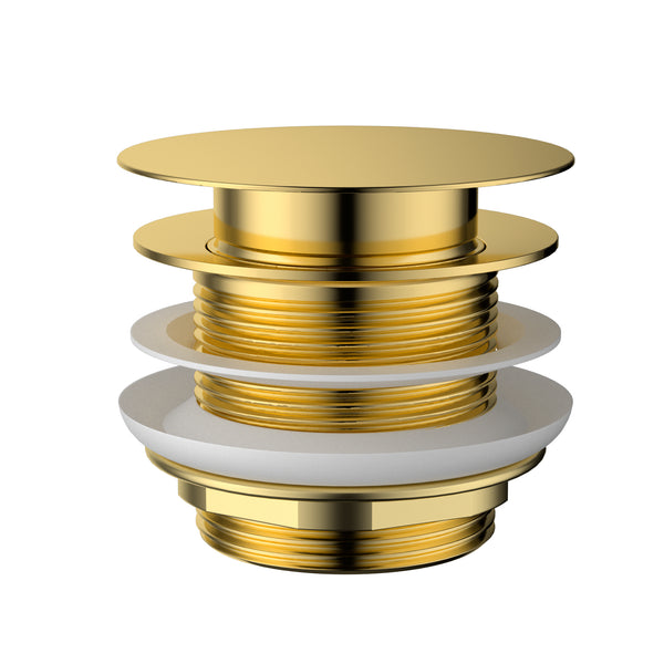 Modern National Pop-Up Waste 40mm For Bath - Polished Gold (Polished Brass)