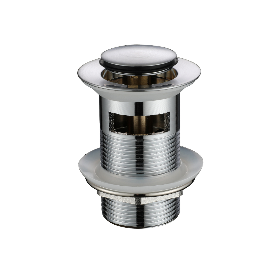 Modern National Pop-Up Waste 32mm with Overflow - Brushed Chrome — PW32BC