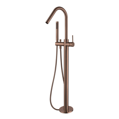 Modern National Freestanding Bath Mixer - Champagne