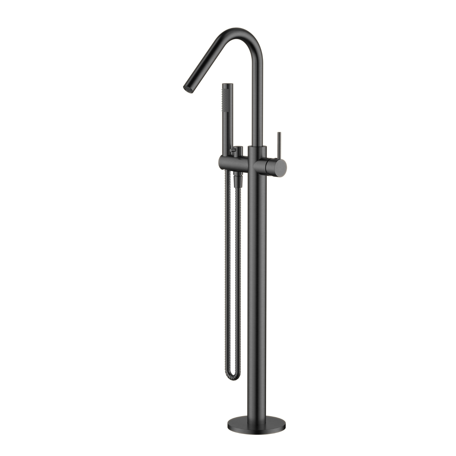 Modern National Star Freestanding Bath Mixer with Hand Shower - Gunmetal — STR012GM