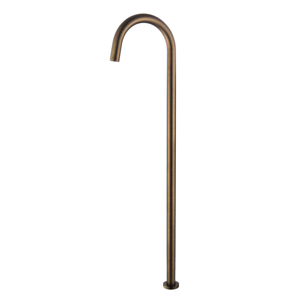 Modern National Star Mini Freestanding Bath Spout - Antique Brass