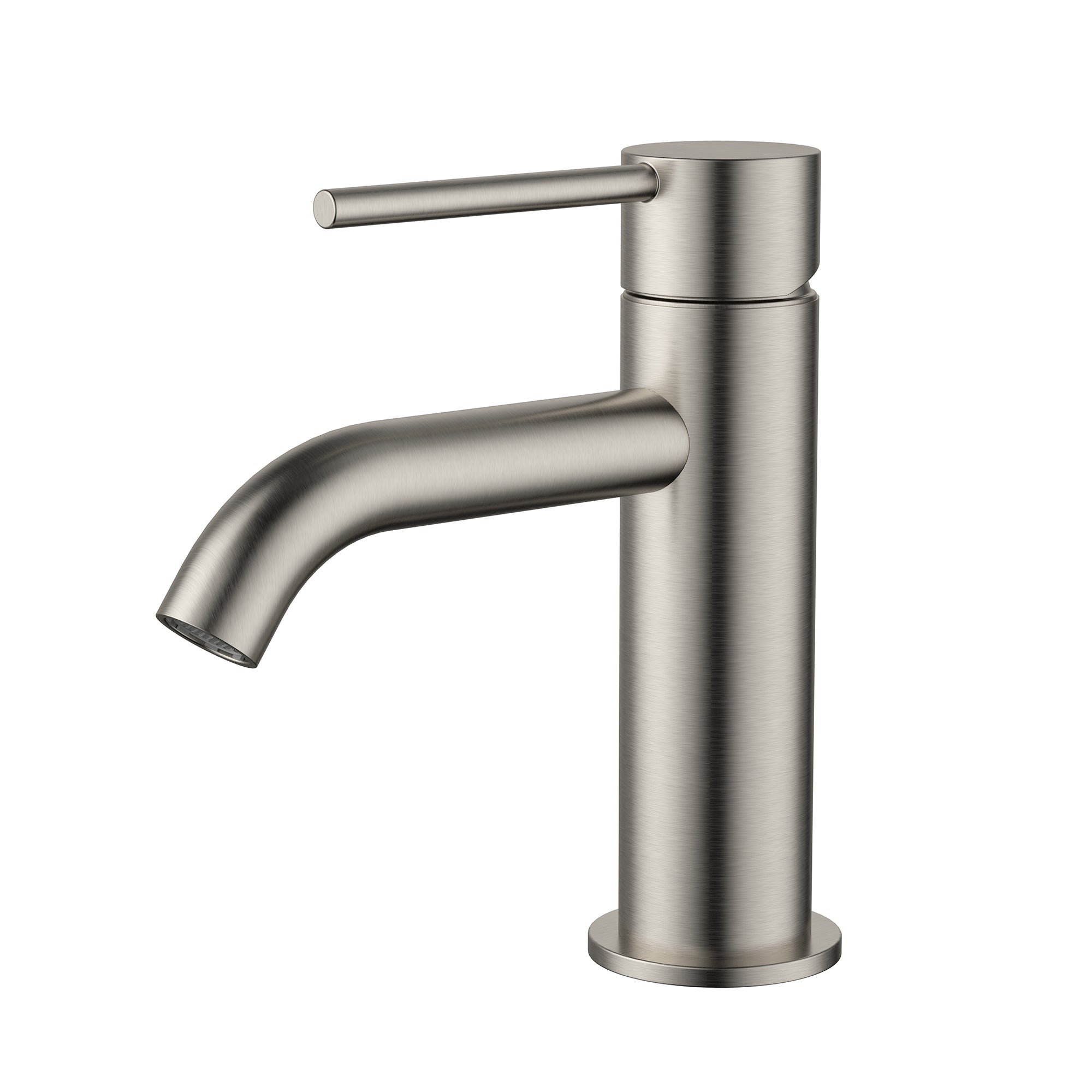 Modern National Star Mini Basin Mixer Curved Spout - Warm Brushed Nickel — STRM001-1BN