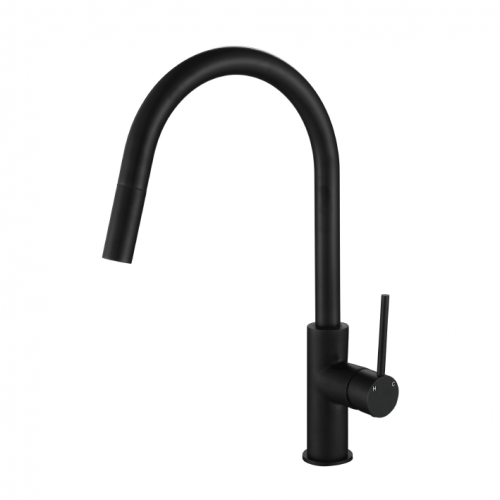 Modern National Star Mini Pull-Out Kitchen Mixer - Matte Black