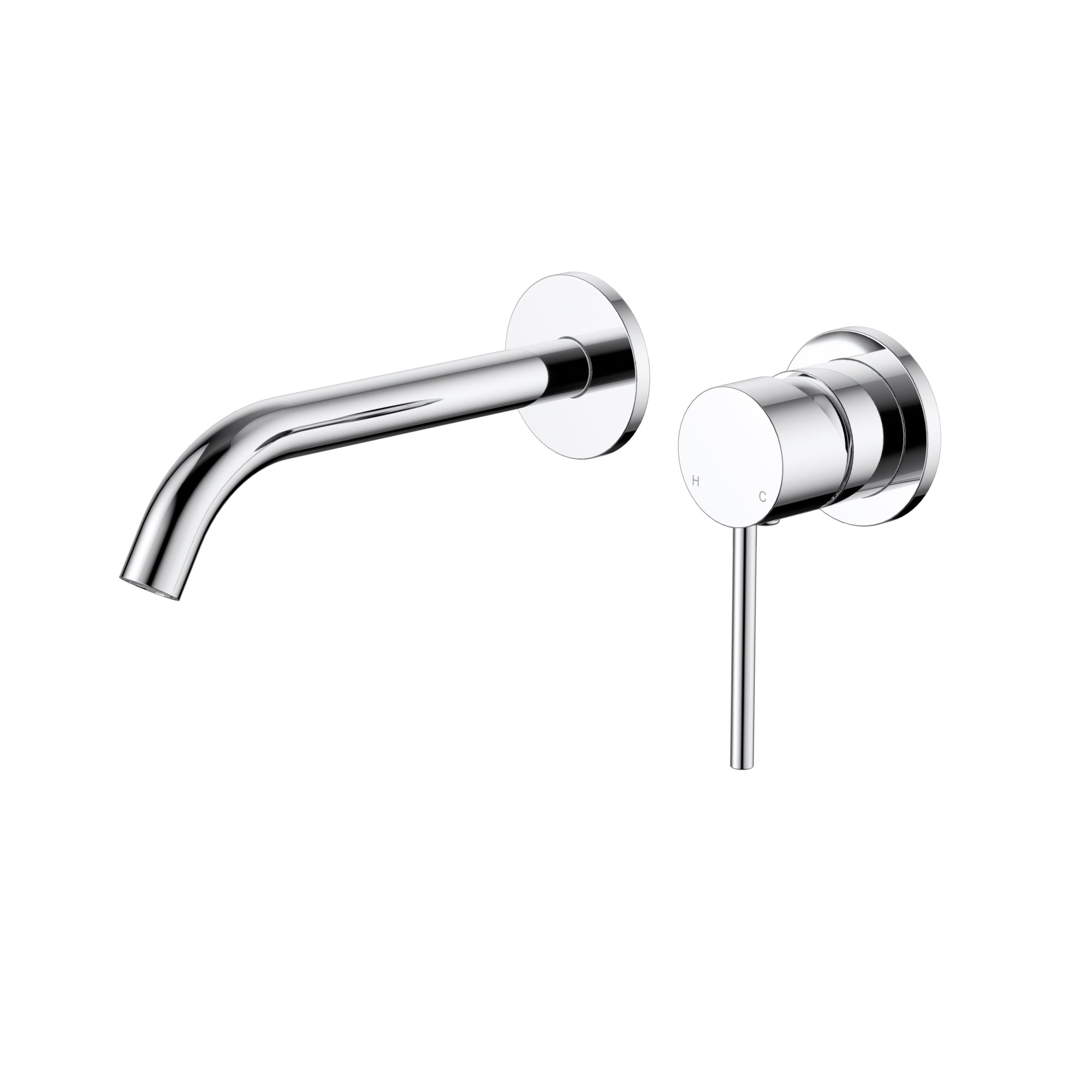 Modern National Star Mini Wall Combination Small Backplate - Chrome — STRM007-1