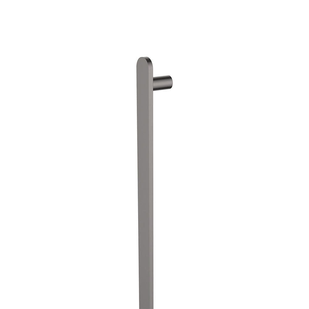 Empire Slim Vertical Heated Towel Rail, 60 x 900mm, Gun Metal - product view 2