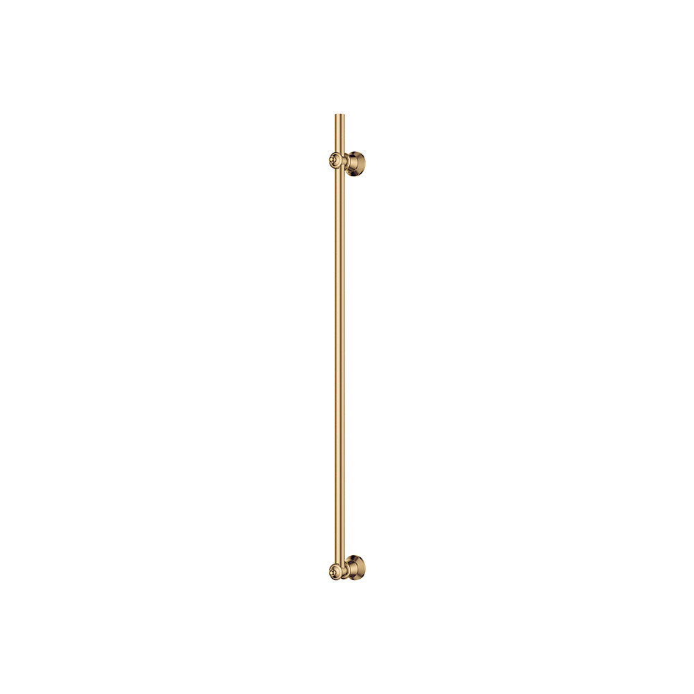 Lillian Vertical Heated Towel Rail, 93 x 1000mm, Urban Brass - product view 4