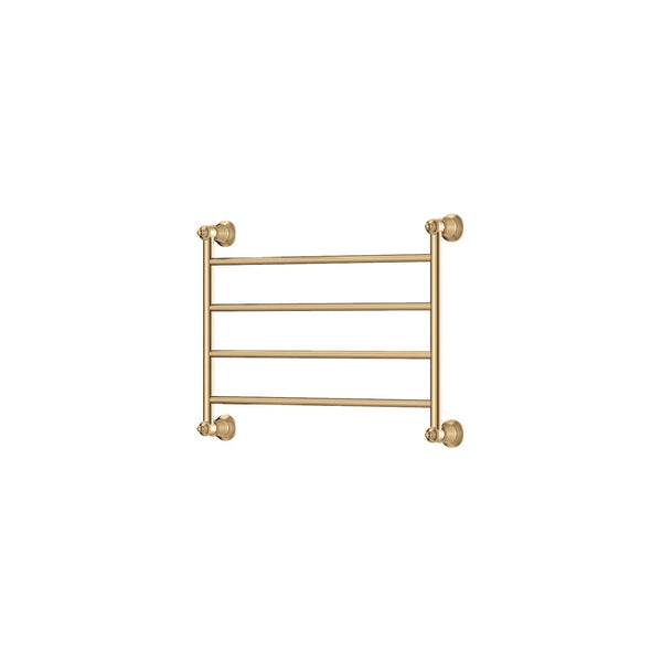 Fienza Lillian Heated Towel Rail, 600 x 450mm - Brushed Gold (Urban Brass)