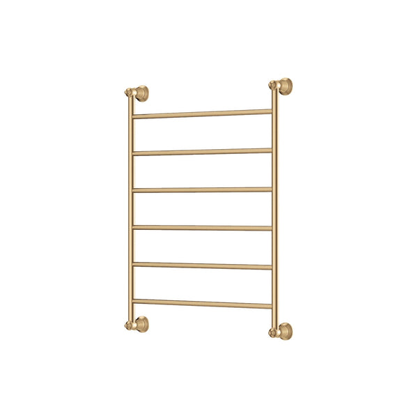 Fienza Lillian Heated Towel Rail, 600 x 800mm - Brushed Gold (Urban Brass)