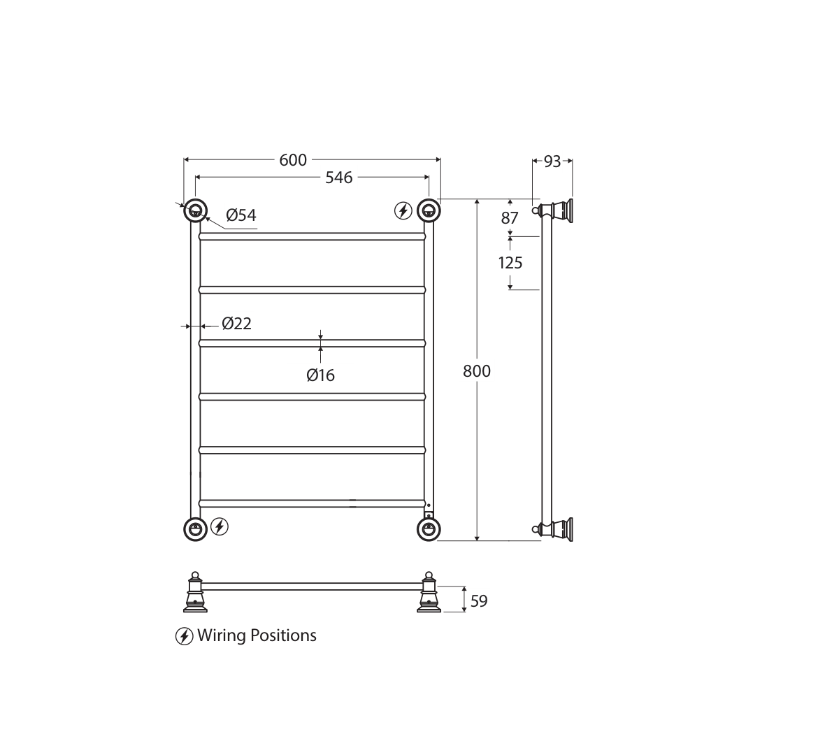 Fienza 8106080UB measurements and dimensions