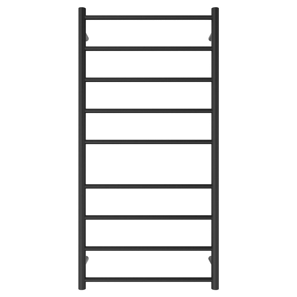 Isabella Heated Towel Rail, 600 x 1200mm, Matte Black - product view 2