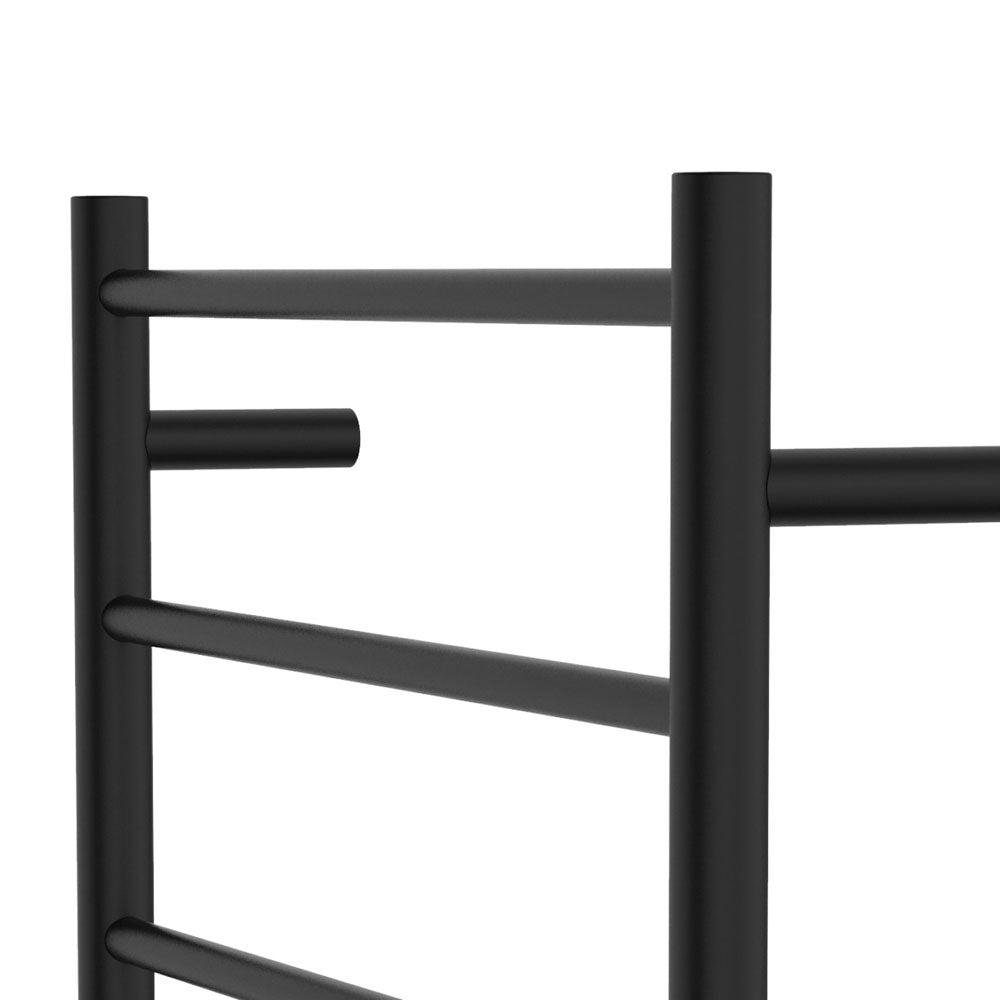 Isabella Heated Towel Rail, 600 x 1200mm, Matte Black - product view 3