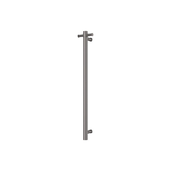 Fienza Isabella Vertical Heated Towel Rail, 100 x 900mm - Gunmetal