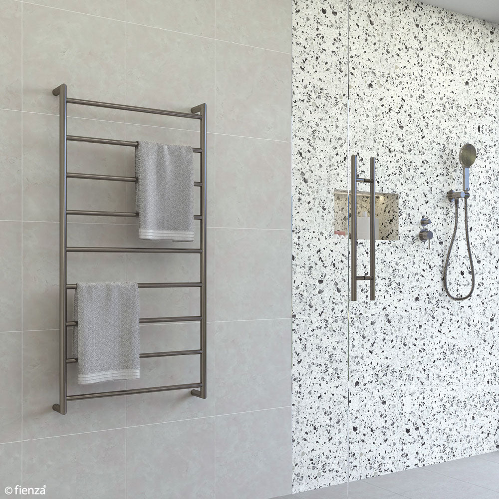 Kaya Heated Towel Rail, 600 x 1200mm, Gun Metal - product view 5