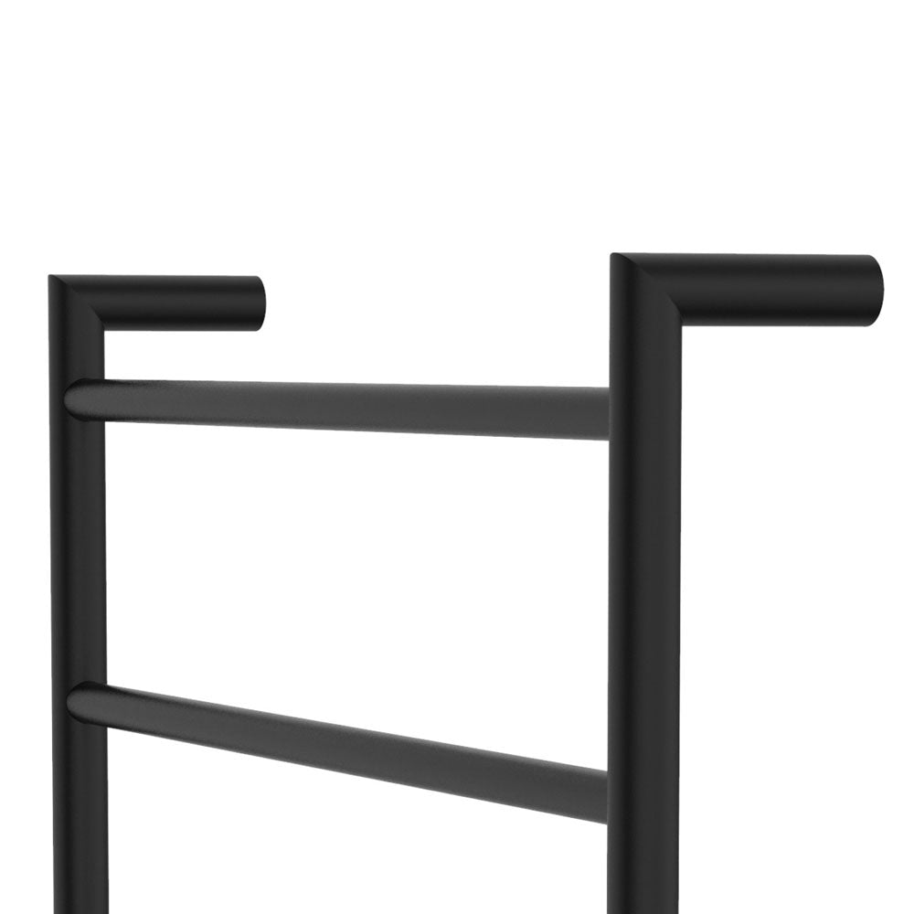 Kaya Heated Towel Rail, 600 x 1200mm, Matte Black - product view 3