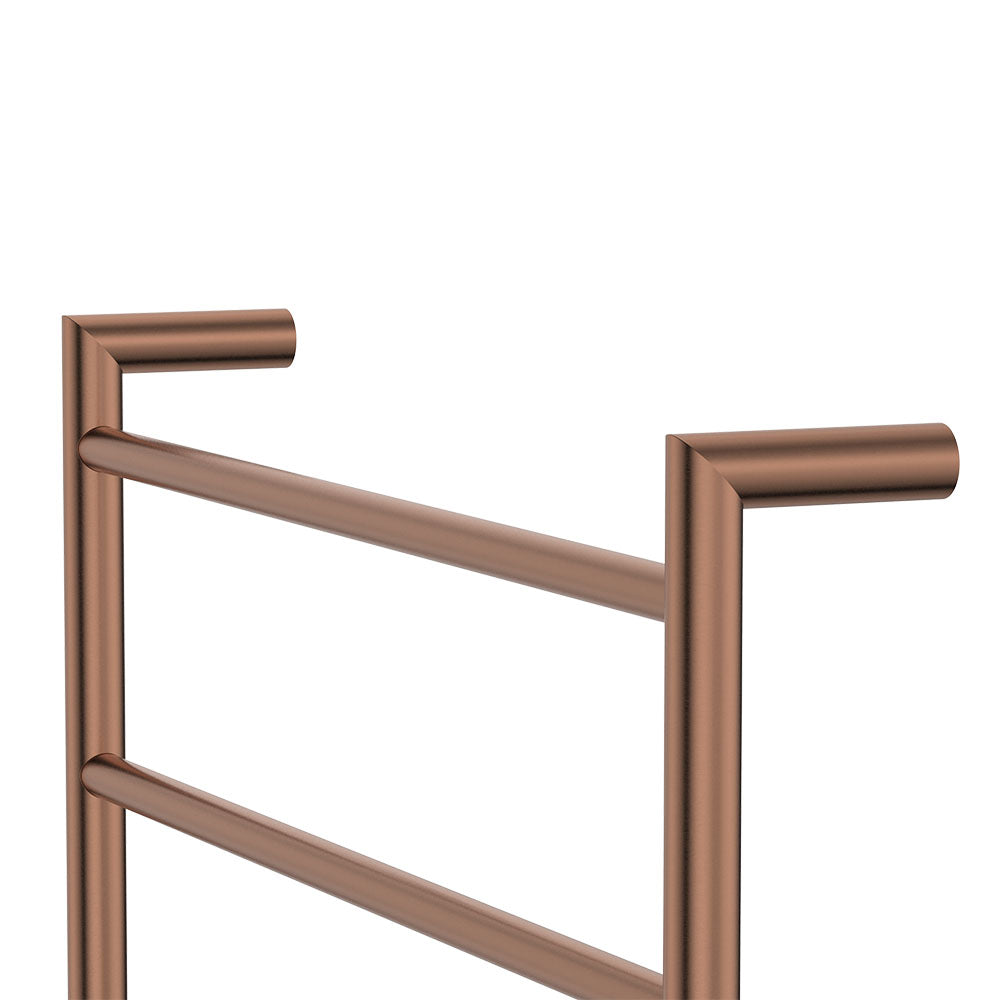 Kaya Heated Towel Rail, 600 x 800mm, Brushed Copper - product view 3