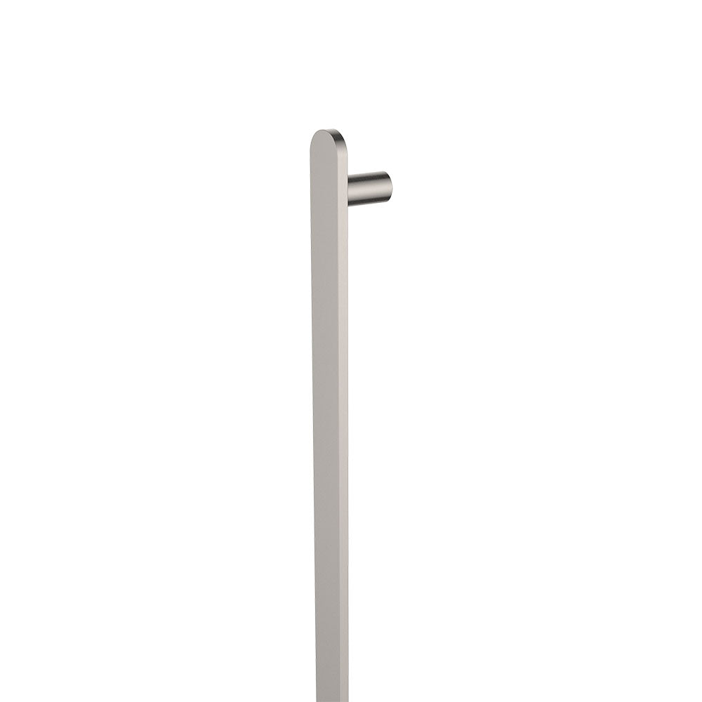 Empire Slim Vertical Heated Towel Rail, 60 x 900mm, Brushed Nickel - product view 2