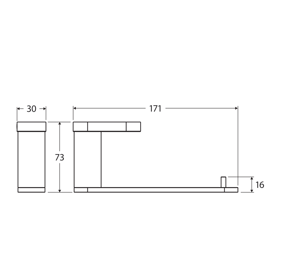 Fienza 88903GM measurement drawing in millimetres