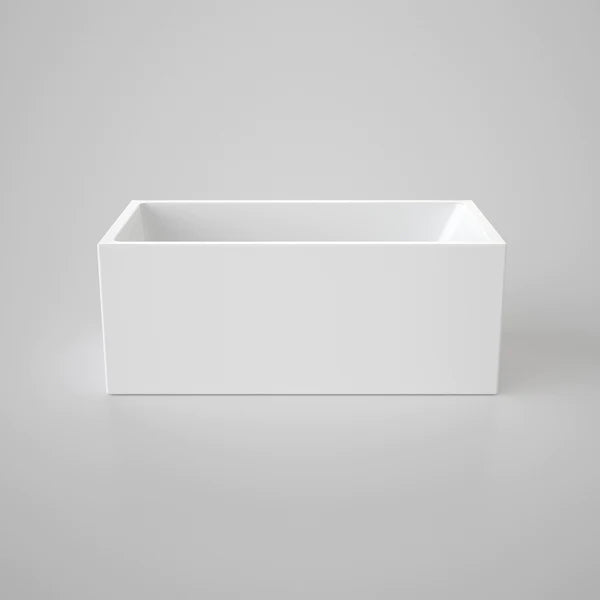Ovia 1300mm Gloss White Free Standing Multi fit Back to Wall Corner Bath No Overflow