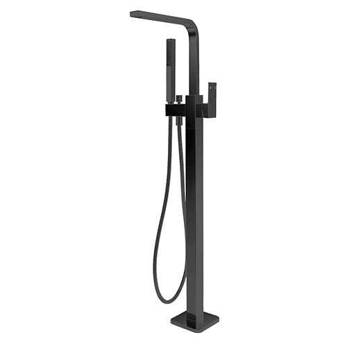 Modern National Square Chao Freestanding Bath Mixer Black - Clearance