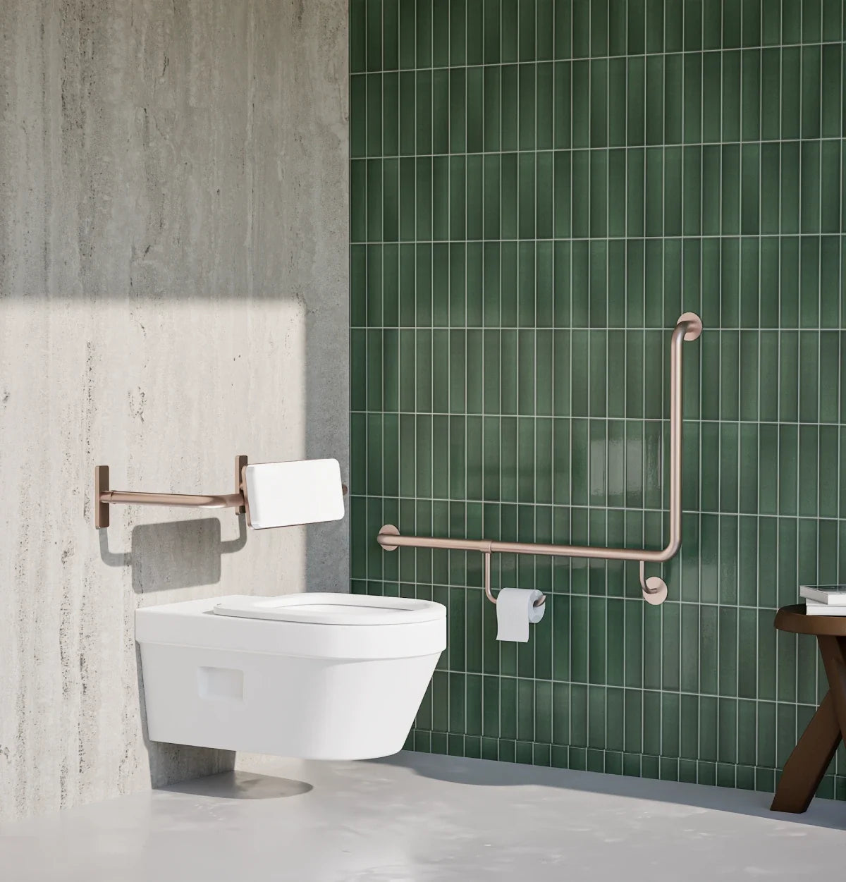Meir Mobility Straight Grab Rail 900mm - Lustre Bronze — image 2