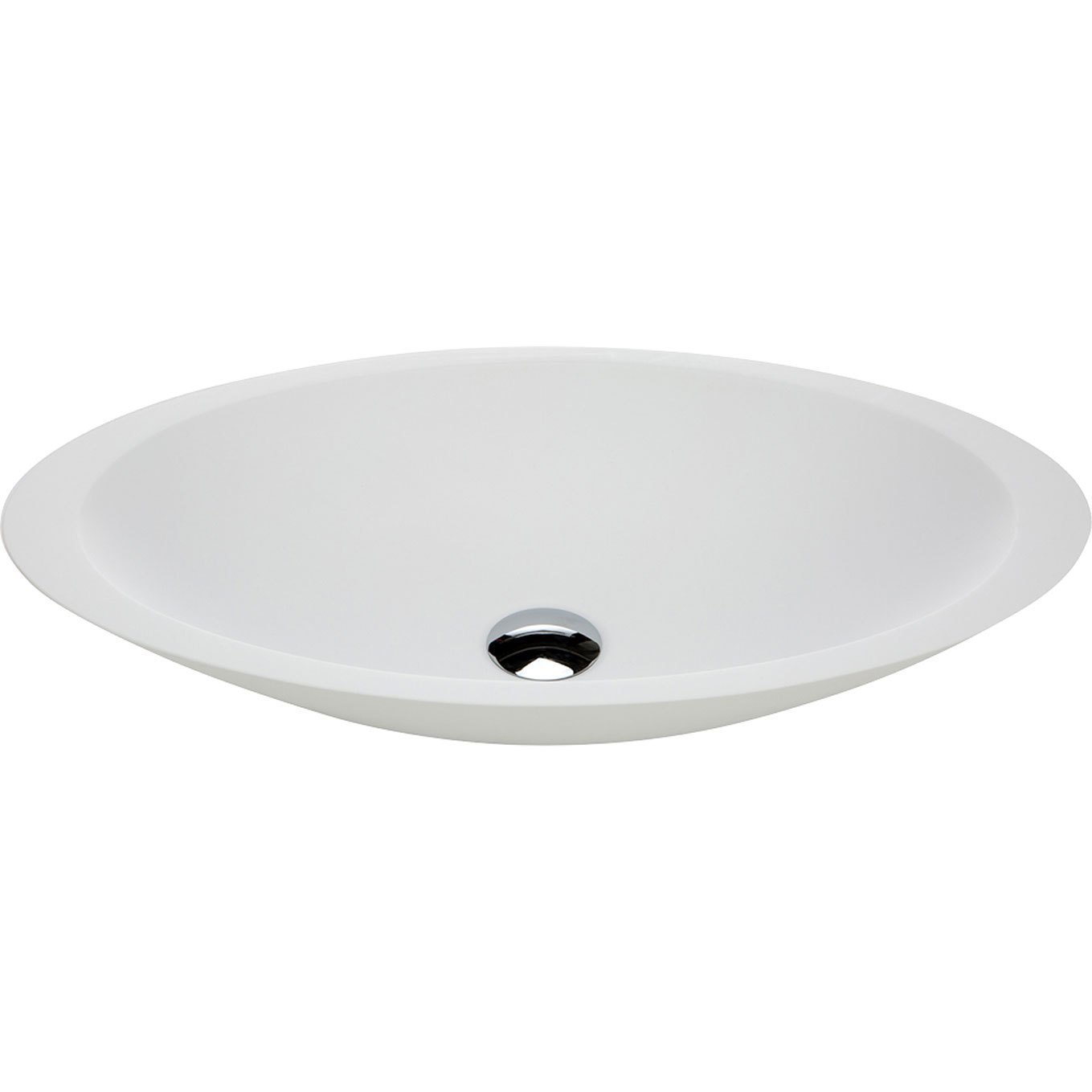 Fienza Bahama Matte White Solid Surface Cast Stone Basin