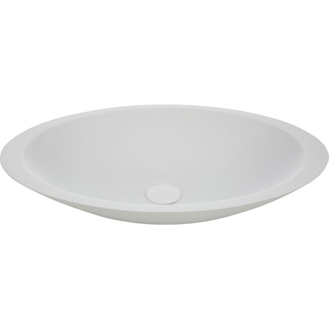 Fienza Bahama Matte White Solid Surface Cast Stone Basin