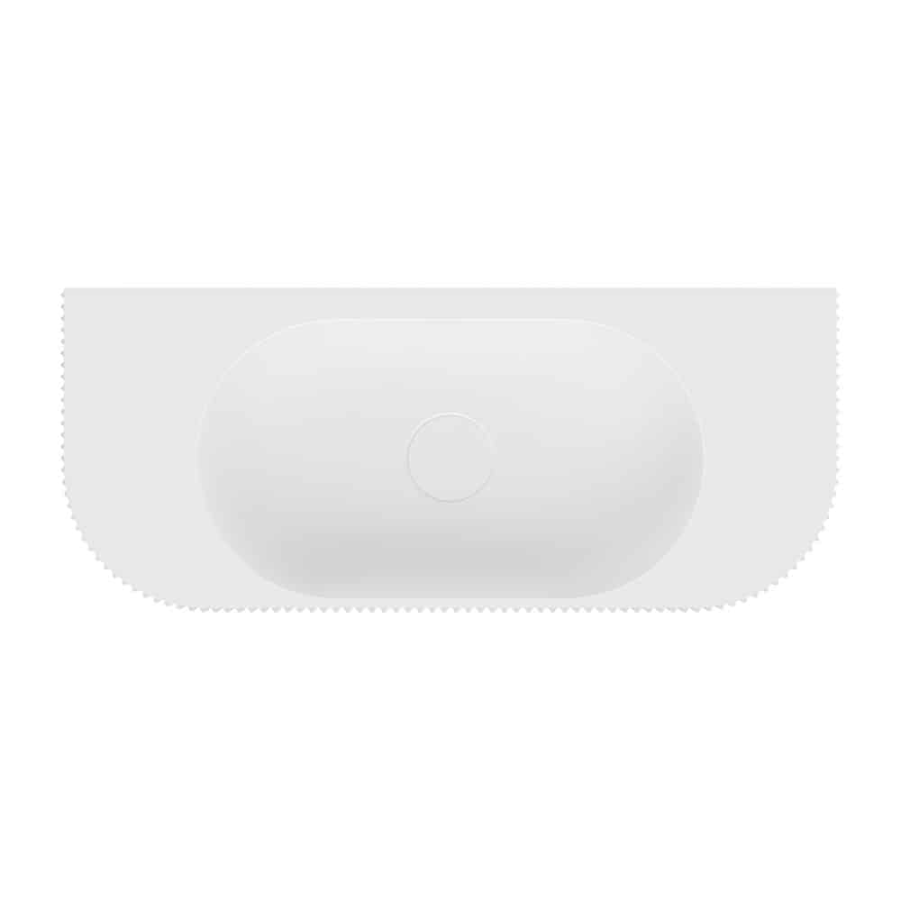 Fienza Minka Solid Surface Wall Basin, No Tap Hole