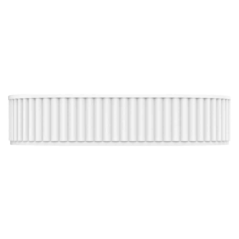 Fienza Minka Pill Oval Solid Surface Above Counter Basin, Matte White