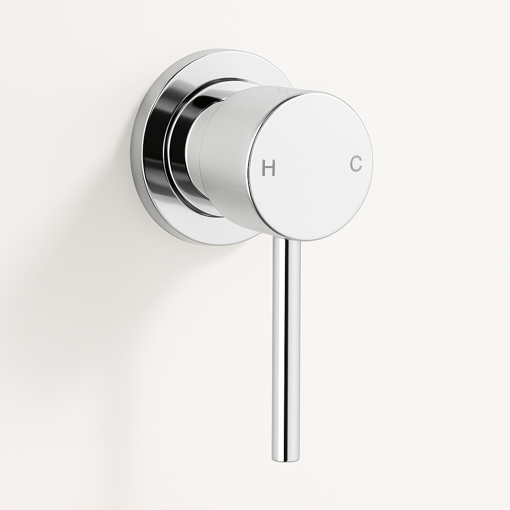 Ovia Milan Shower Bath Mixer Round Chrome