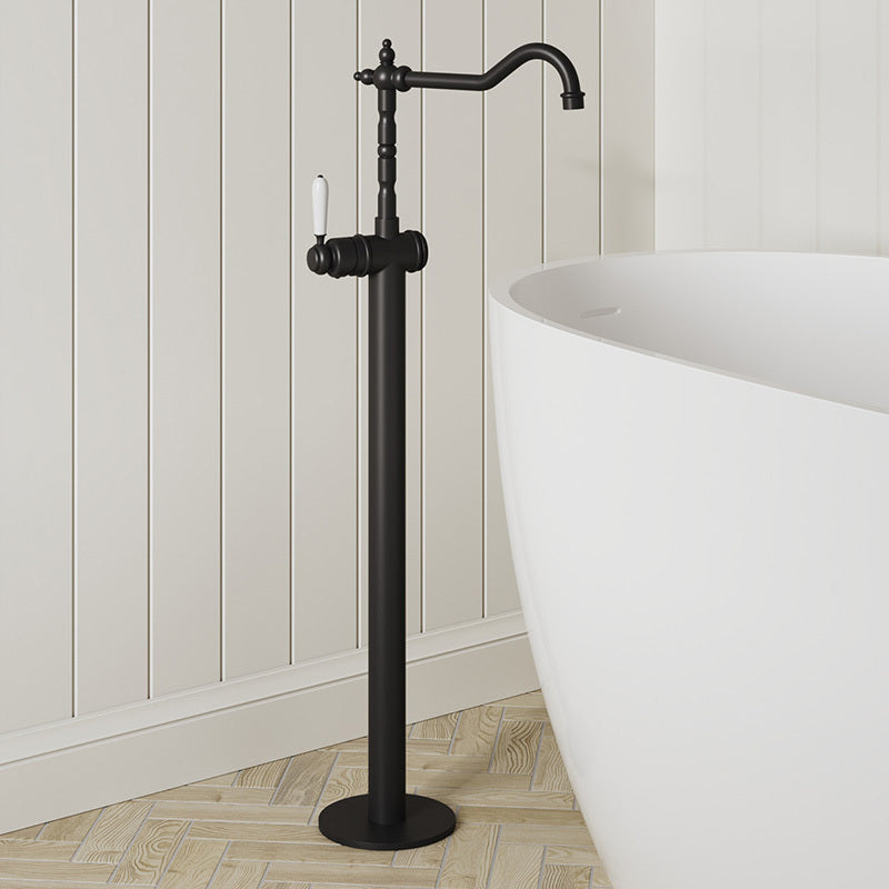Modern National Bordeaux Freestanding Bath Mixer Matte Black