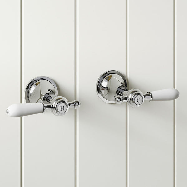 Modern National Bordeaux Wall Top Assemblies Chrome