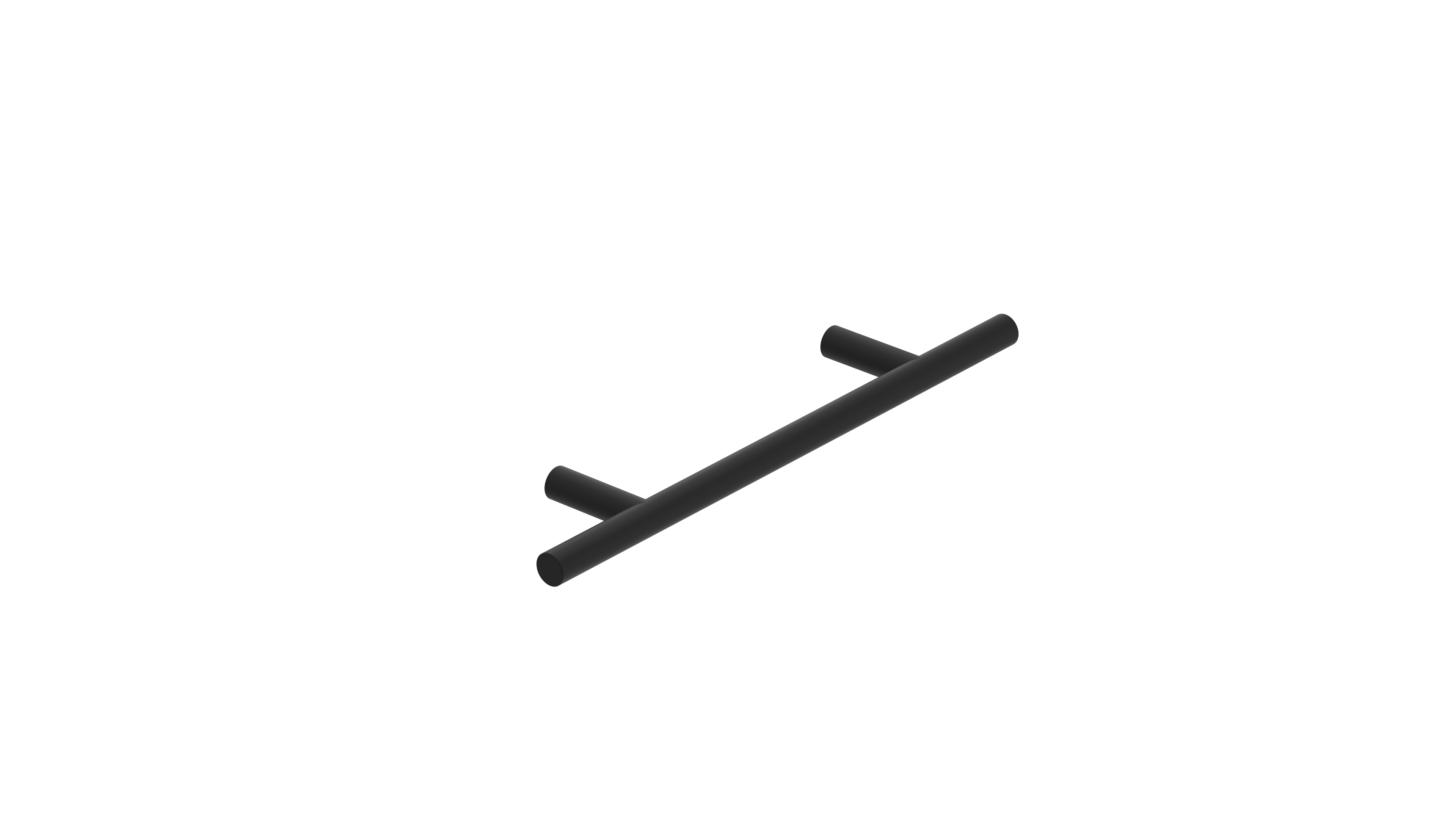 ADP Cross Bar 96cc Cabinet Handle Matte Black