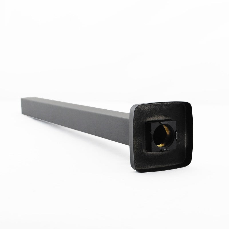 Aquaperla Square Aqua Black Ceiling Shower Arm 400mm