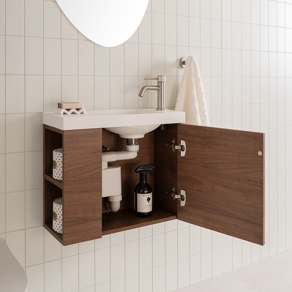 Drift Mini - Florentine Walnut Door Open