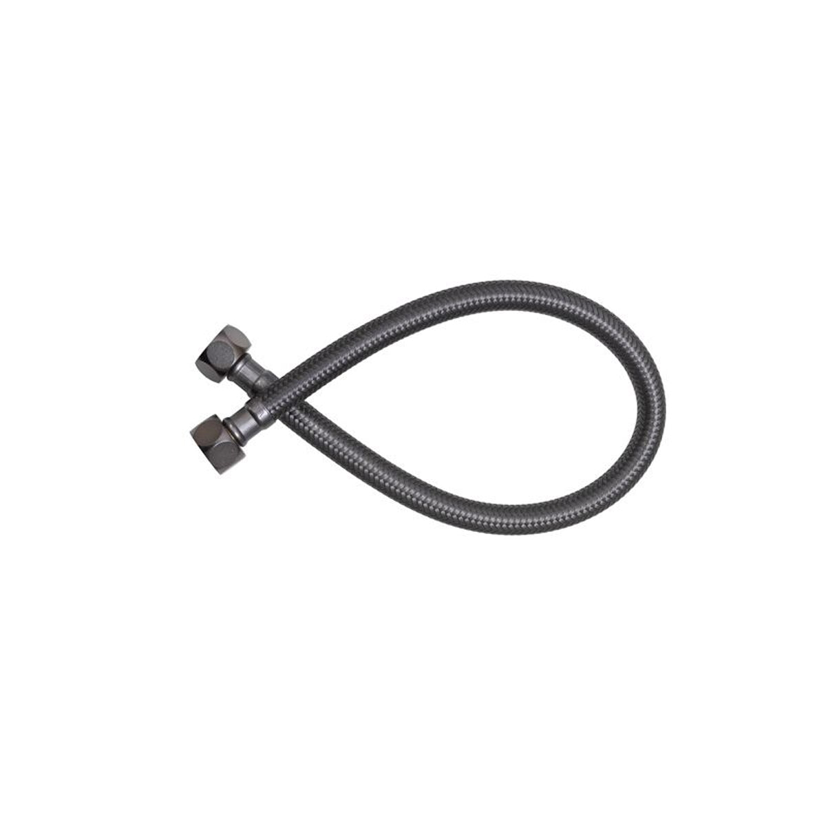 Linsol Ezyflow Hose 450mm Flexible Water Connector - Gun Metal