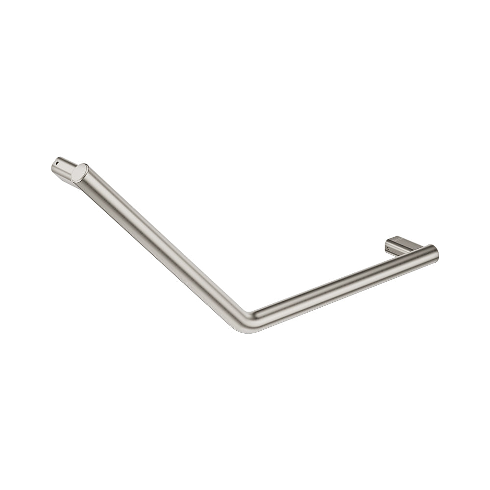Fienza 135° Care Slimline Ambulant Care Reversible Left/Right Hand Grab Rail, Brushed Nickel — image 2