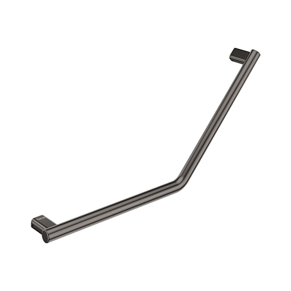 Fienza 135° Care Slimline Ambulant Care Reversible Left/Right Hand Grab Rail - Gunmetal