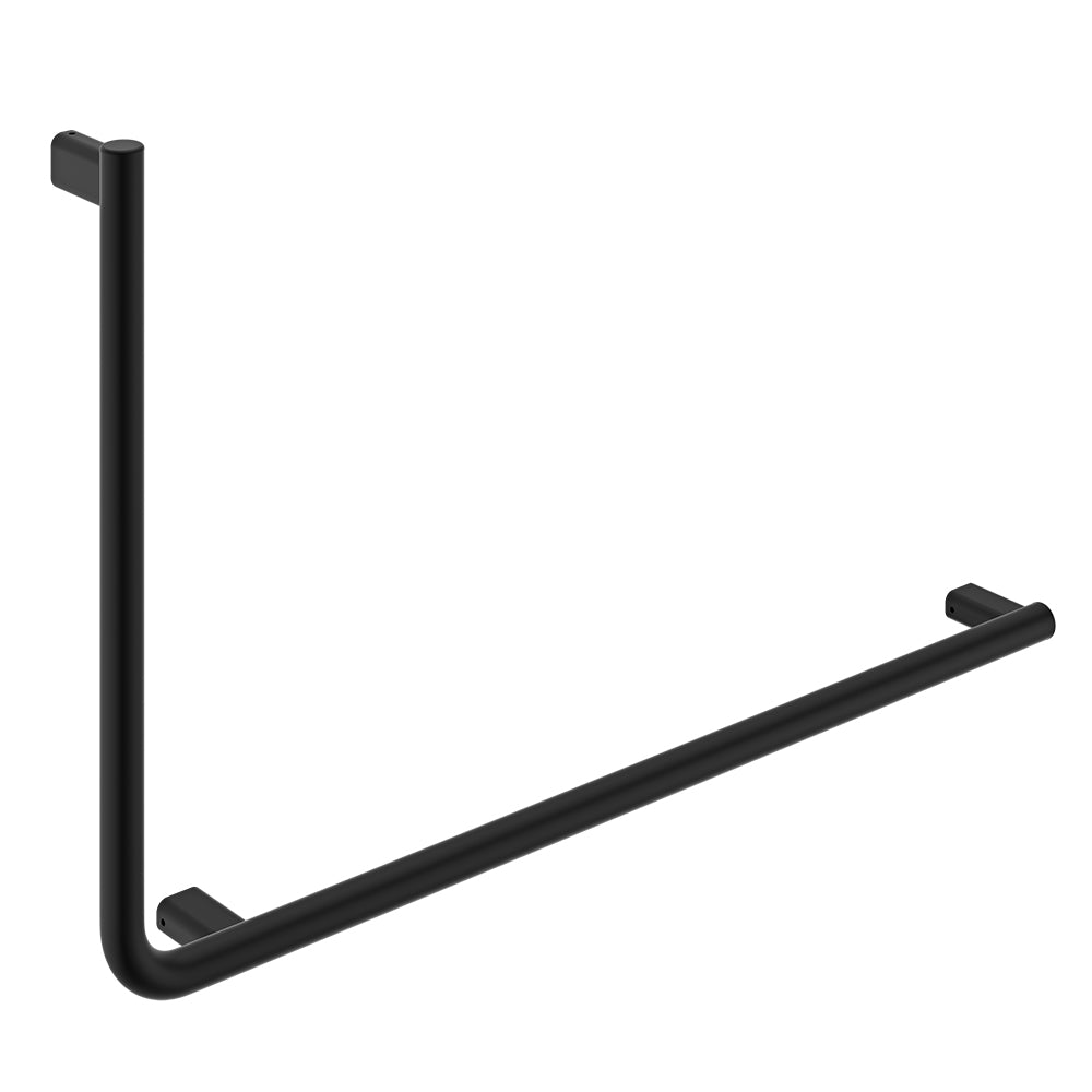 Fienza Independent Living, 90° Care Slimline Right-Hand Grab Rail, Matte Black