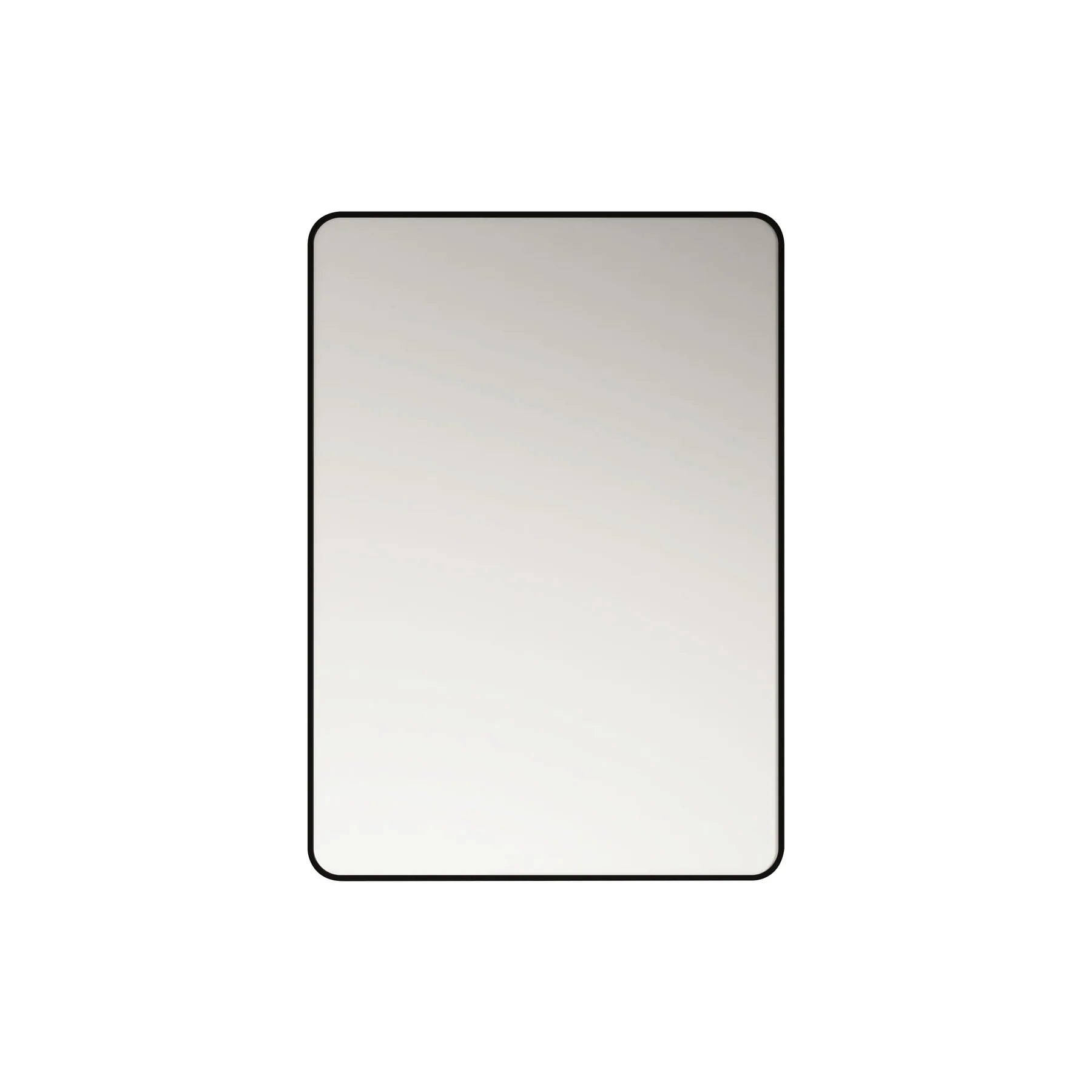 Aluminum Framed 900mm Rectangular Mirror - Matt Black