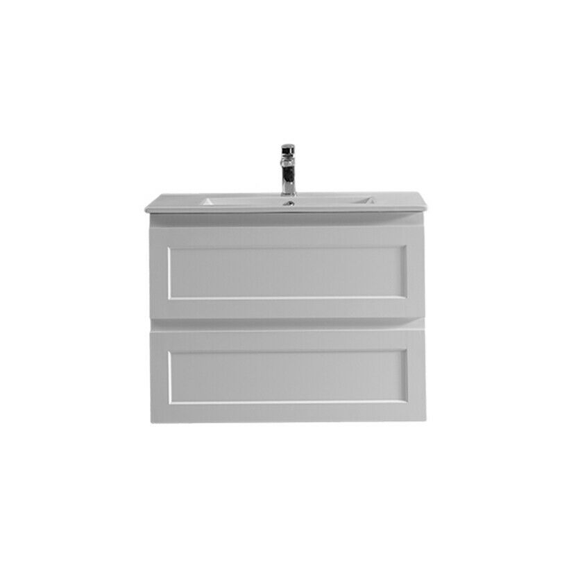 Matte White Fremantle 750 Wall Hung Vanity
