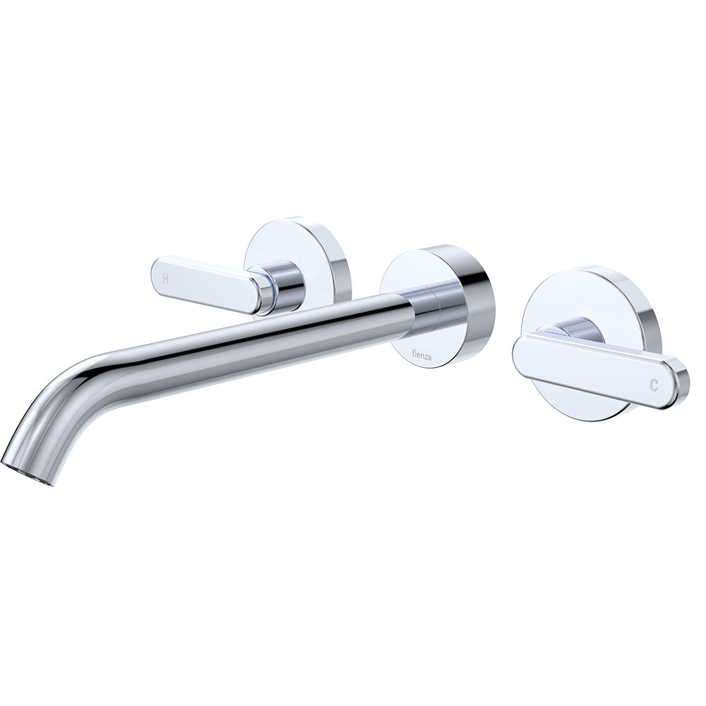 Fienza Kaya Wall Set - Lever Taps - 220mm - Chrome 344102-220-LF