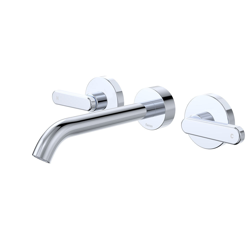 Fienza Kaya Wall Set - Lever Taps - 180mm - Chrome 344102-LF